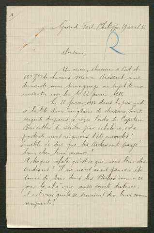 Témoignage de Lévêque, Henri et correspondance avec Jacques Péricard