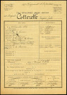 Cotterelle, Eugène Jules, né le 31 décembre 1884 à Amiens (Somme), classe 1904, matricule n° 867, Bureau de recrutement d'Amiens