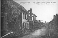 La guerre 1914-1917 - Maisons en ruines - Houses in ruins