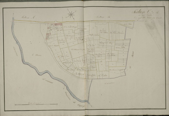 Plan du cadastre napoléonien - Longueau : Sud (Le), C