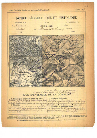 Domvast : notice historique et géographique sur la commune