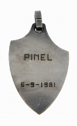 Médaille obtenue lors du tournoi Pinel le 6 septembre 1981