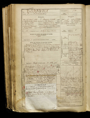 Trogneux, Armand Jean Baptiste Ferdinand, né le 28 avril 1882 à Buigny-l'Abbé (Somme), classe 1902, matricule n° 730, Bureau de recrutement d'Abbeville