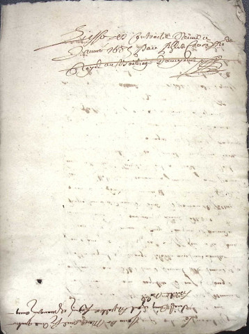 Etude de Me Philippe Caron à Amiens (étude n°1). Minutes de l'année 1685