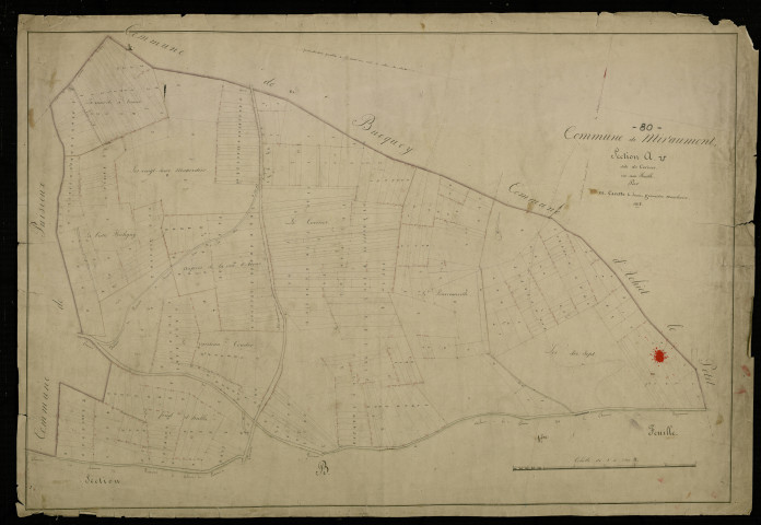 Plan du cadastre napoléonien - Miraumont : Cerisier (Le), A