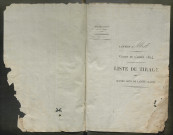 Tirage au sort (arrondissement de Péronne) de l'année 1824