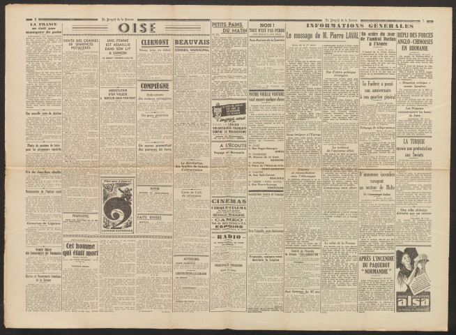 Le Progrès de la Somme, numéro 22645, 22 avril 1942