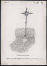 Guignemicourt : croix de fer forgé sur sépulture - (Reproduction interdite sans autorisation - © Claude Piette)