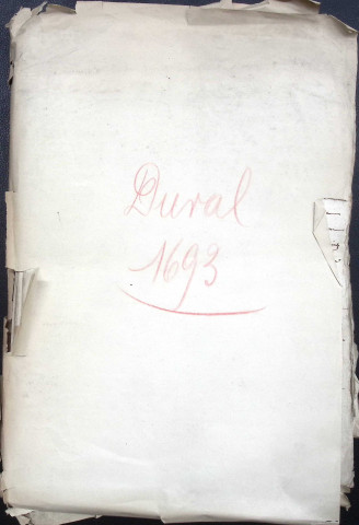 Etude de Me Jean Duval à Amiens (étude n°8). Minutes de l'année 1693