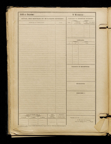 Babaut, Octave Ernest Emile, né le 27 mars 1898 à Arvillers (Somme), classe 1918, matricule n° 131, Bureau de recrutement de Péronne