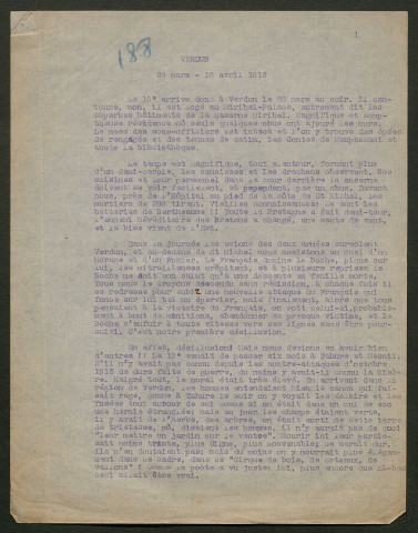 Témoignage de Omnès, L. (Sous-lieutenant) et correspondance avec Jacques Péricard