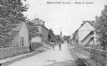Brocourt (Somme). Route de Liomer