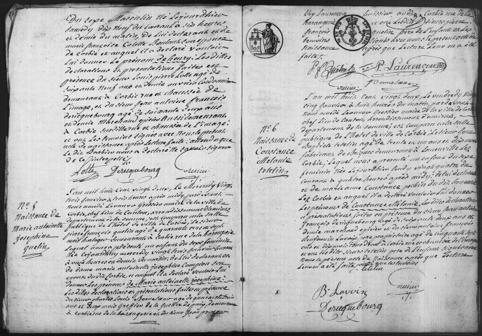 Corbie : naissances, mariages, décès