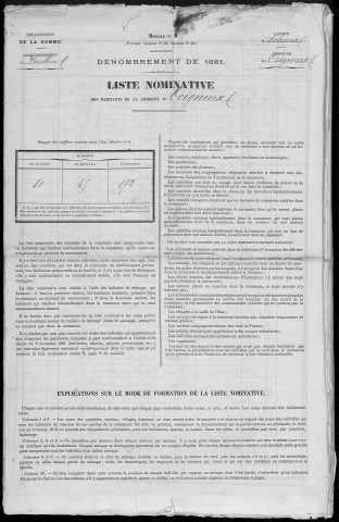 Recensement de la population : Coigneux