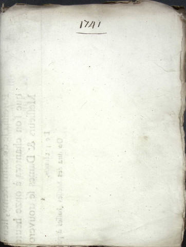 Etude de Me Charles Machart à Amiens (étude n°16). Minutes de l'année 1741