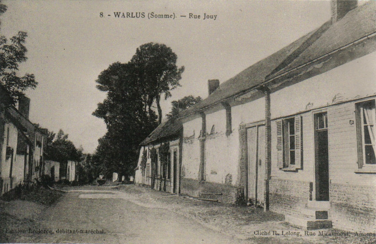 Warlus (Somme). Rue Jouy