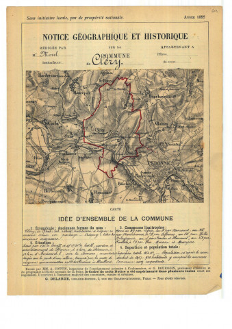 Cléry-sur-Somme : notice historique et géographique sur la commune