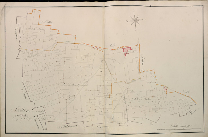 Plan du cadastre napoléonien - Atlas cantonal - Berny-en-Santerre (Berny) : Moulin (Le), C