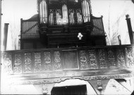 Eglise d'Hangest-en-Santerre : la tribune du buffet d'orgue