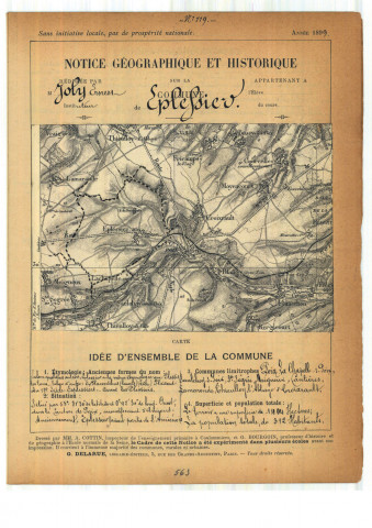 Eplessier : notice historique et géographique sur la commune