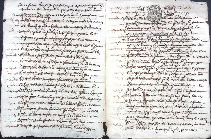 Etude de Me Jean Duval à Amiens (étude n°8). Minutes de l'année 1683