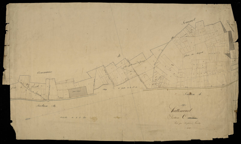 Plan du cadastre napoléonien - Hattencourt : C1