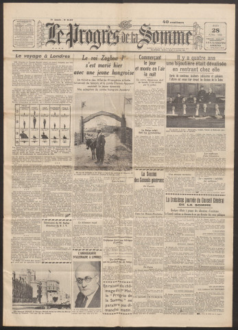 Le Progrès de la Somme, numéro 21407, 28 avril 1938