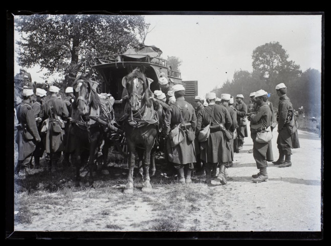 Manoeuvre de septembre 1902 - 8e chasseurs à pied - Grand'Halte à Poix