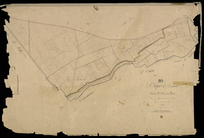 Plan du cadastre napoléonien - Saint-Leger-Les-Domart (Saint Leger-les-Domart) : Puits (les), D