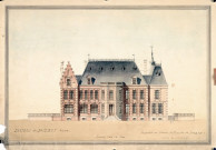 Château de Baizieux (Somme).- Propriété de Madame la Marquise de Lameth - Façade vers le parc