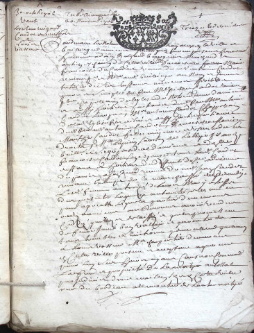 Etude de Me Nicolas Rouget à Amiens (étude n°5). Minutes de l'année 1706