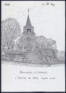 Boulogne-la-Grasse (Oise) : église de 1927 - (Reproduction interdite sans autorisation - © Claude Piette)
