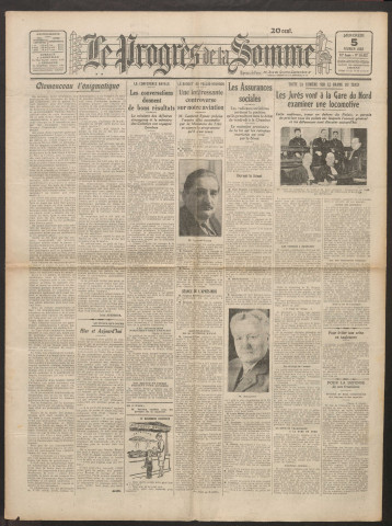 Le Progrès de la Somme, numéro 18422, 5 février 1930