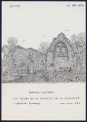 Grand-Laviers : ruines de la chapelle de la léprosie - (Reproduction interdite sans autorisation - © Claude Piette)