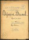 Corbie. Demande d'indemnisation des dommages de guerre : dossier Dejuine-Brunel
