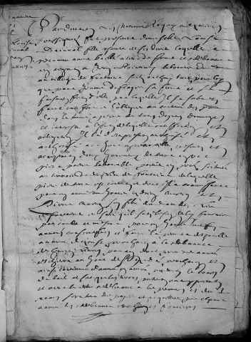 Etude de Me Nicolas Carpentier à Amiens (étude n°16). Minutes de l'année 1701