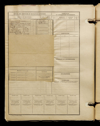 Magnier, Hermann Charles, né le 20 octobre 1891 à Amiens (Somme), classe 1911, matricule n° 1335, Bureau de recrutement d'Amiens