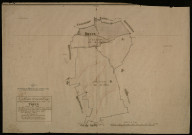 Plan du cadastre napoléonien - Treux : tableau d'assemblage