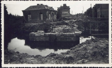 Abbeville. Pont de la Portelette, sauté le 3 septembre 1944, Jour de la Libération
