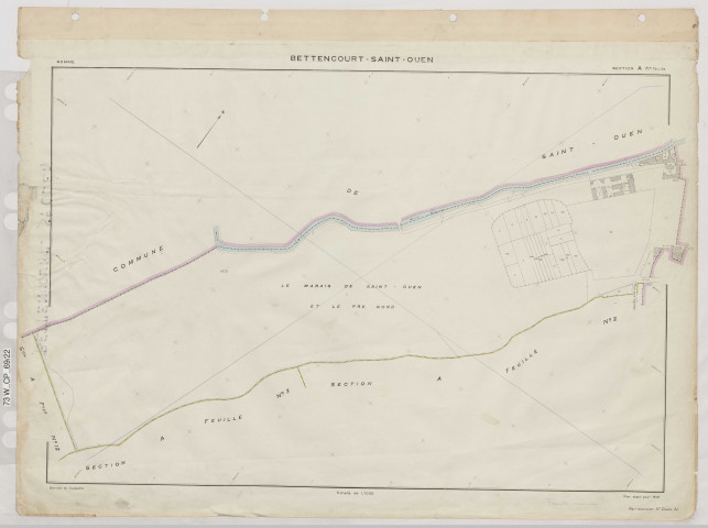 Plan du cadastre rénové - Bettencourt-Saint-Ouen : section A1
