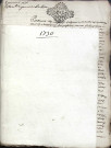 Etude de Me Charles Machart à Amiens (étude n°16). Minutes de l'année 1730