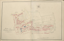 Plan du cadastre napoléonien - Atlas cantonal - Fresnoy-Au-Val (Fresnoy au Val) : A, B, C et D développées