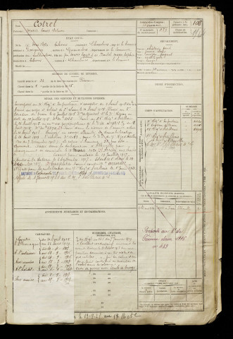 Cotrel, Marie Louis octave, né le 15 mai 1896 à Lihons (Somme), classe 1916, matricule n° 489, Bureau de recrutement d'Abbeville