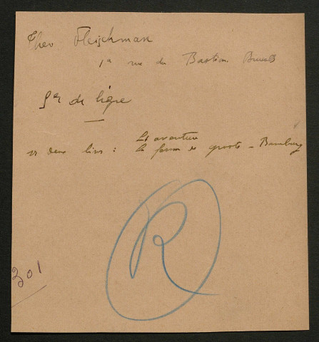Témoignage de Fleischmann, Théo et correspondance avec Jacques Péricard