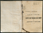 Tirage au sort (arrondissements de Doullens et de Montdidier) de l'année 1855