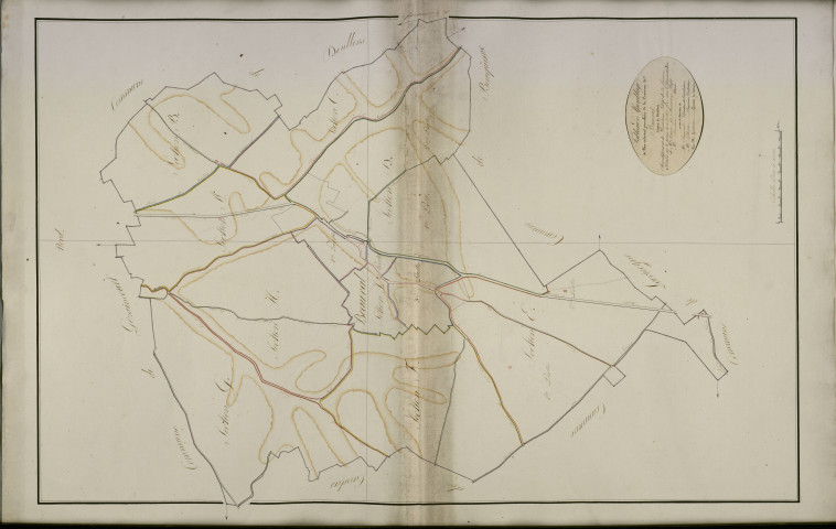 Plan du cadastre napoléonien - Beauval : tableau d'assemblage