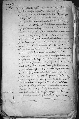 Etude de Me Antoine Limeux à Amiens (étude n°11). Minutes de l'année 1644