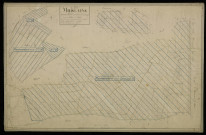 Plan du cadastre napoléonien - Moislains : Grand chemin de Nurlu (Le) ; Vallée de Cornilloy (La), D2