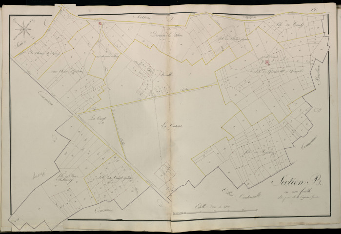 Plan du cadastre napoléonien - Atlas cantonal - Belloy-en-Santerre (Belloy) : B