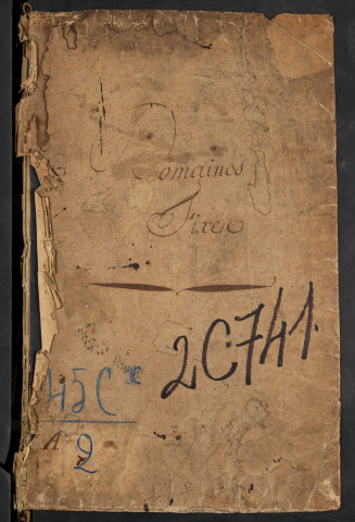 Journal de recette des droits d'échange de biens du bureau d’Amiens pour la période du 24 novembre 1742 au 27 novembre 1773